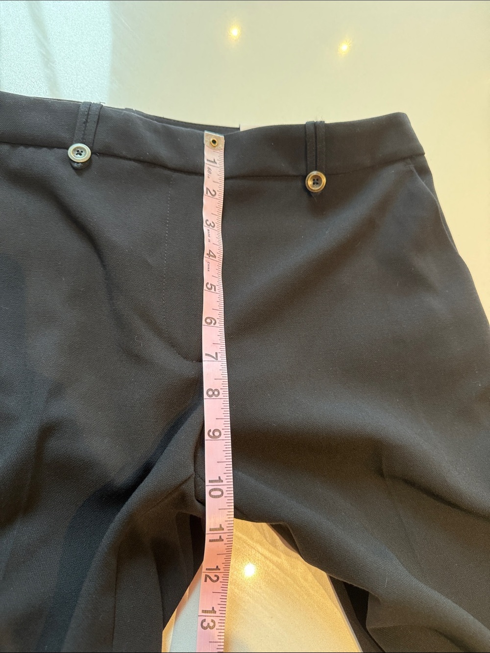 🆕 White House Black Market The Slim Ankle Button-Cuff Pants, Black, Size 10R - Picture 10 of 12